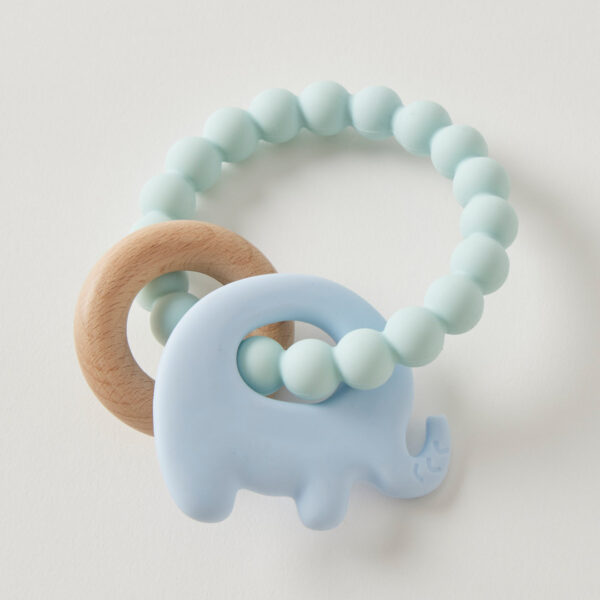 Wren Silicone & Wood Teether 3 Asst Designs/Colours