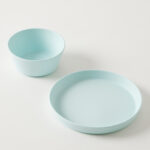 Riley Silicone Dining Set of 2 - Blue