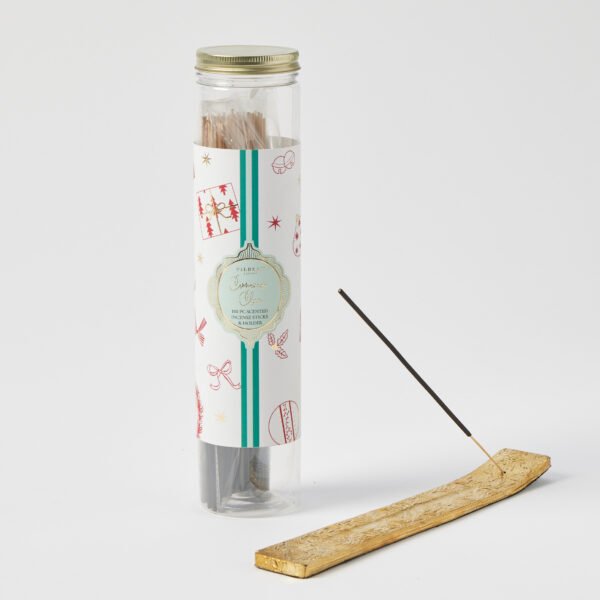 Christmas Cheer 100pc Scented Incense With Holder - Cinnamon & Orange Clove