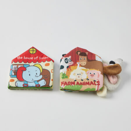 Farm Animals & The House of Simon Fabric Books - 2 Asst Designs
