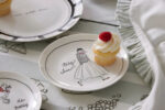 Bistro Blanc Petite Plate 3 Asst Designs