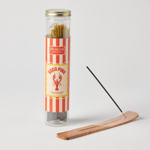 Coco Pink Scented 100pc Incense With Holder - Jasmine, Bergamot, Vanilla & Patchouli