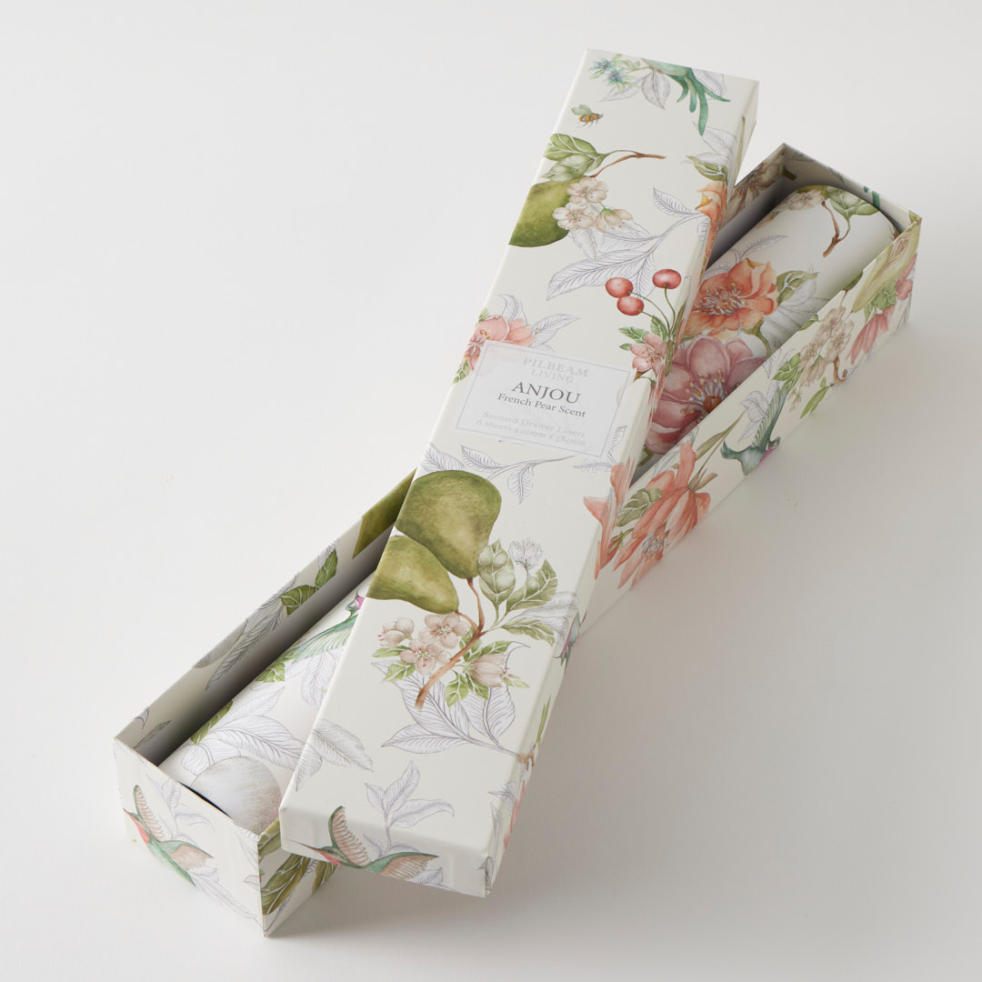 Anjou Scented Drawer Liners 6 Sheets - French Pear