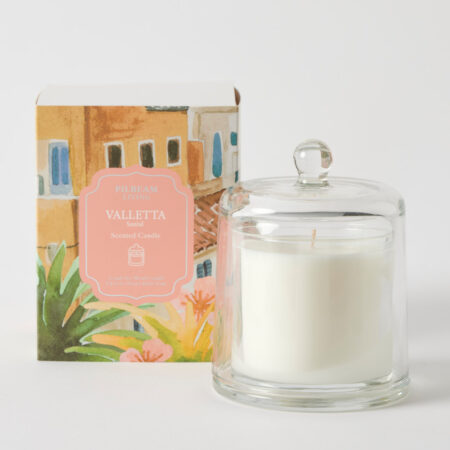 Valletta Glass Cloche Scented Candle - Santal