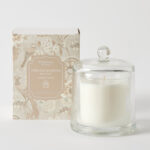 Timeless Blossoms Glass Cloche Scented Candle - Rose Oud