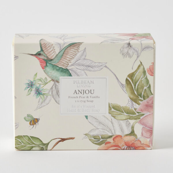 Anjou Scented Soap Gift Set of 2 - French Pear & Vanilla