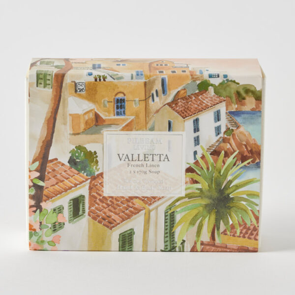 Valletta Scented Soap Gift Set of 2 - French Linen