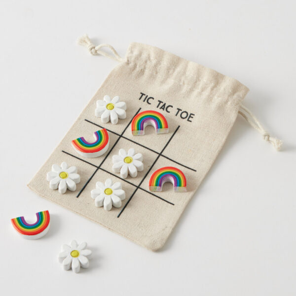 Rainbows & Daisies Tic Tac Toe