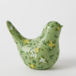 Blooming Bird Sculpture Large - Green