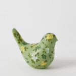 Blooming Bird Sculpture Small - Green