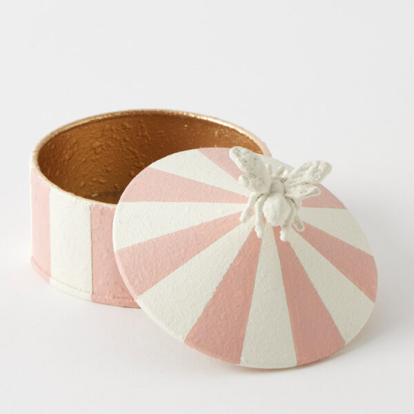 Nature's Harmony Trinket Box - Pink/Cream