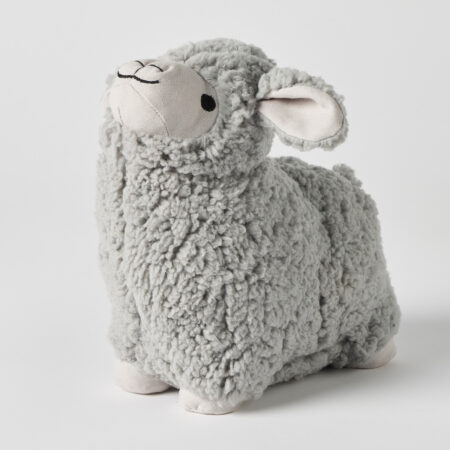 Woolley Door Stop - Grey