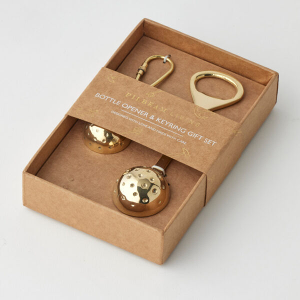 Golf Ball Bottle Opener & Keyring Set