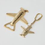 Plane Bottle Opener & Keyring Set
