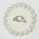 Le Bistrot Embroidered Cocktail Coaster