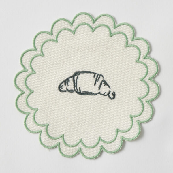 Le Bistrot Embroidered Cocktail Coaster