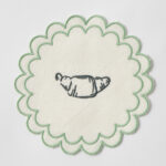 Le Bistrot Embroidered Cocktail Coaster