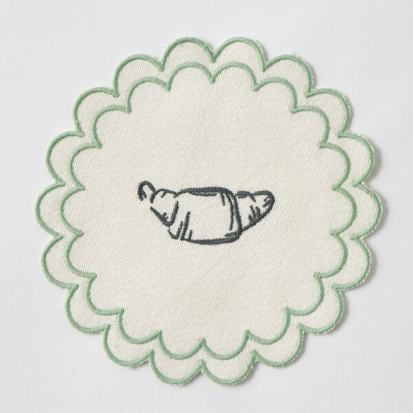 Le Bistrot Embroidered Cocktail Coaster
