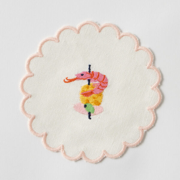 Mediterranea Embroidered Cocktail Coaster