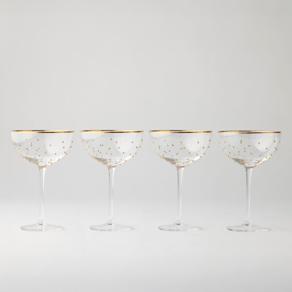 Dotti Set of 4 Coupe Glasses - 330ml