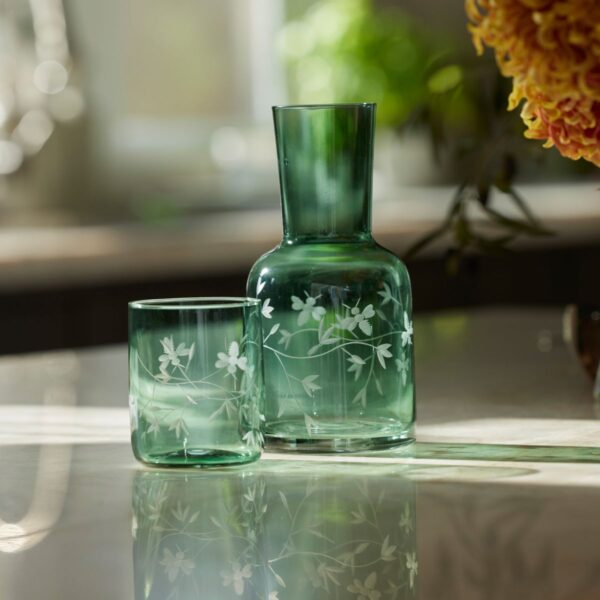 Blooming Bee 770ml Carafe Set - Teal