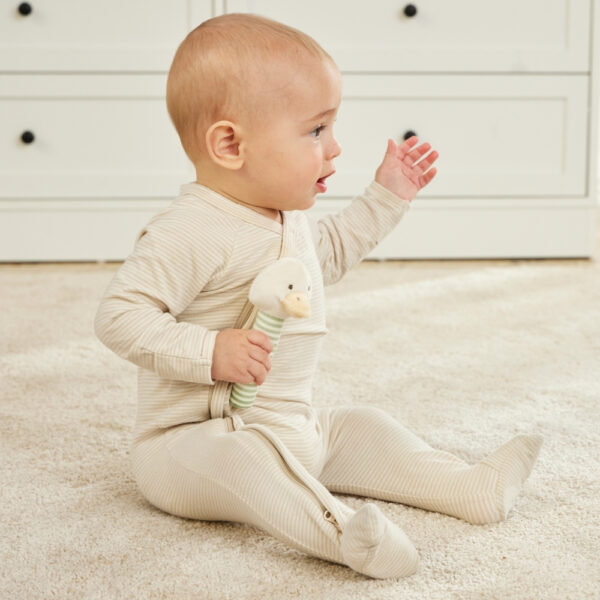 Stripe Duck Rattle
