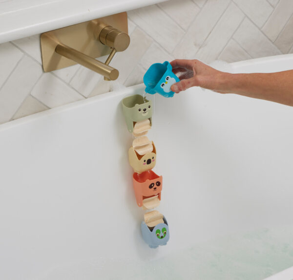 Jiggle & Giggle Eco-Friendly Splash & Spin Bath Animals