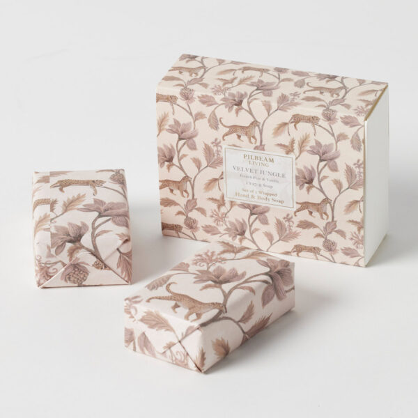 Velvet Jungle Scented Soap Gift Set of 2 - French Pear & Vanilla
