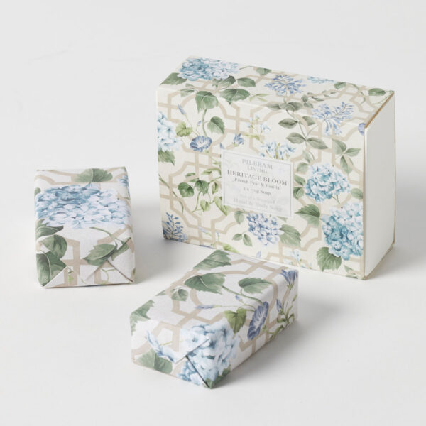Heritage Bloom Scented Soap Gift Set of 2 - French Pear & Vanilla