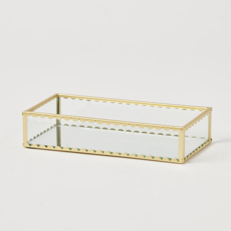 Lume Mirrored Rectangular Tray