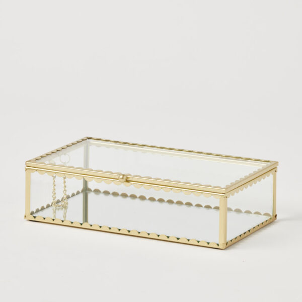 Lume Mirrored Rectangular Jewellery Box