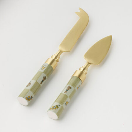 Country Garden Cheese Knives Set of 2