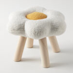Jiggle & Giggle Sunny Side Up Bouclé Kids Stool