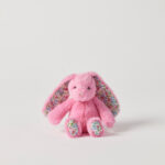 Jiggle & Giggle Floral Sherbet Pink Bunny Rattle