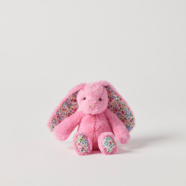 Jiggle & Giggle Floral Sherbet Pink Bunny Rattle