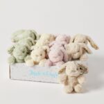 Jiggle & Giggle Floral Bunny Keychain CDU 12pcs/4 Asst