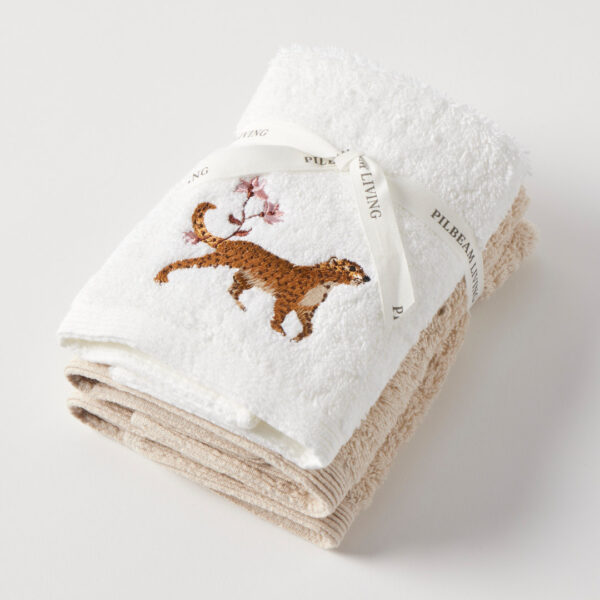 Velvet Jungle Face Washer Set of 3 (2 Plain)