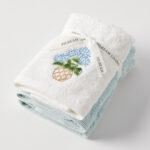 Heritage Bloom Face Washer Set of 3 (2 Plain)