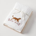 Velvet Jungle Hand Towel Set of 2 (1 Plain)