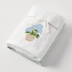 Heritage Bloom Hand Towel Set of 2 (1 Plain)