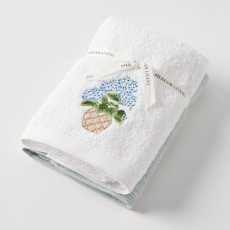 Heritage Bloom Hand Towel Set of 2 (1 Plain)