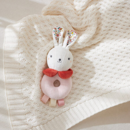 Jiggle & Giggle Hugglies Bunny Rattle