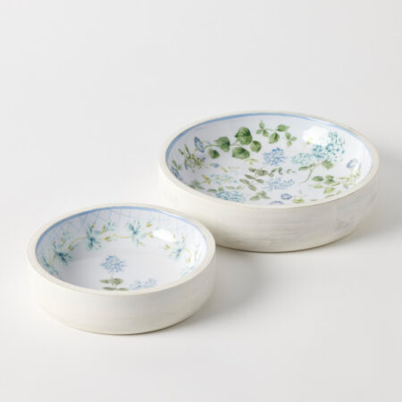Heritage Bloom Shallow Bowl Set of 2