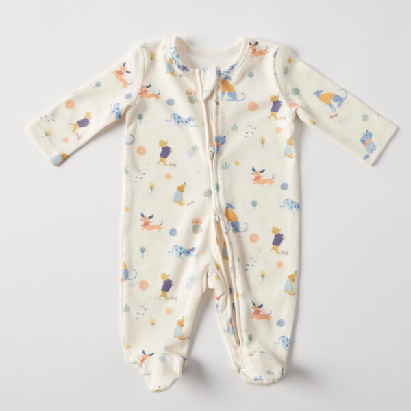 Jiggle & Giggle Woof & Wander Jersey Romper