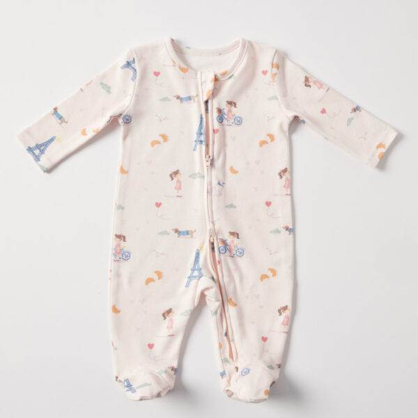 Jiggle & Giggle Bonjour Paris Jersey Romper