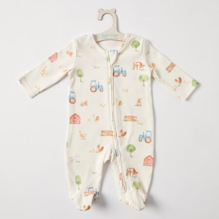 Jiggle & Giggle Barnyard Jersey Romper