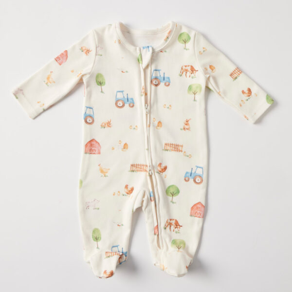 Jiggle & Giggle Barnyard Jersey Romper