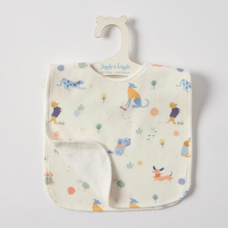 Jiggle & Giggle Woof & Wander Jersey Bib Set of 2