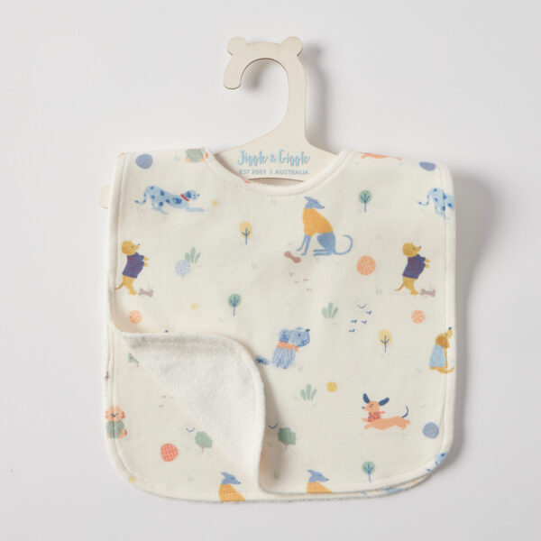 Jiggle & Giggle Woof & Wander Jersey Bib Set of 2
