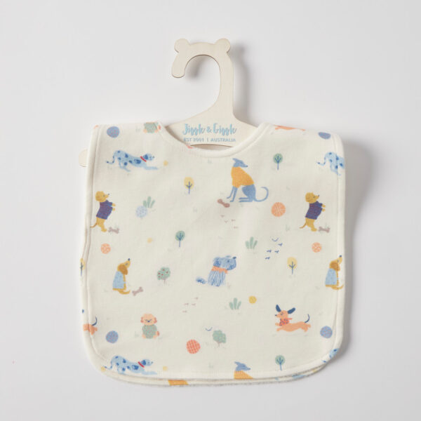 Jiggle & Giggle Woof & Wander Jersey Bib Set of 2